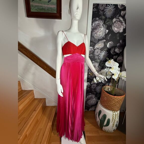 AMUR Elodie Pleated A-Line Cutout
Side-Slit Gown/ size 2 - Picture 6 of 11